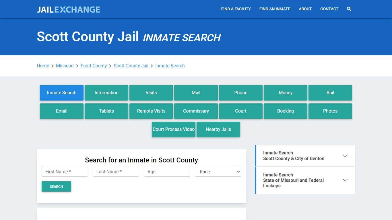 Scott County Jail, MO Inmate Search: Roster & Mugshots - Jail Exchange